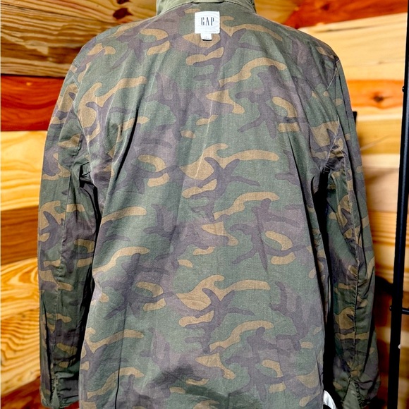 Gap Men’s Jacket Sage Green Military Field Jacket Medium - Picture 9 of 9